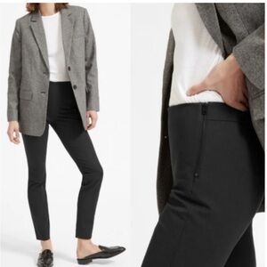☀️3/$25 Everlane Side Zip Skinny Work Pants black 4